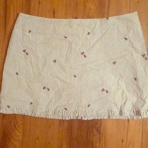 Lilly Pulitzer Ladybug Seersucker Skirt